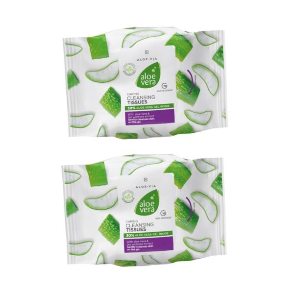 Lingettes nettoyantes Aloe Vera pour les déplacements